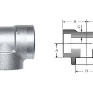 ASME B16.11 Socket Weld Unequal Tee